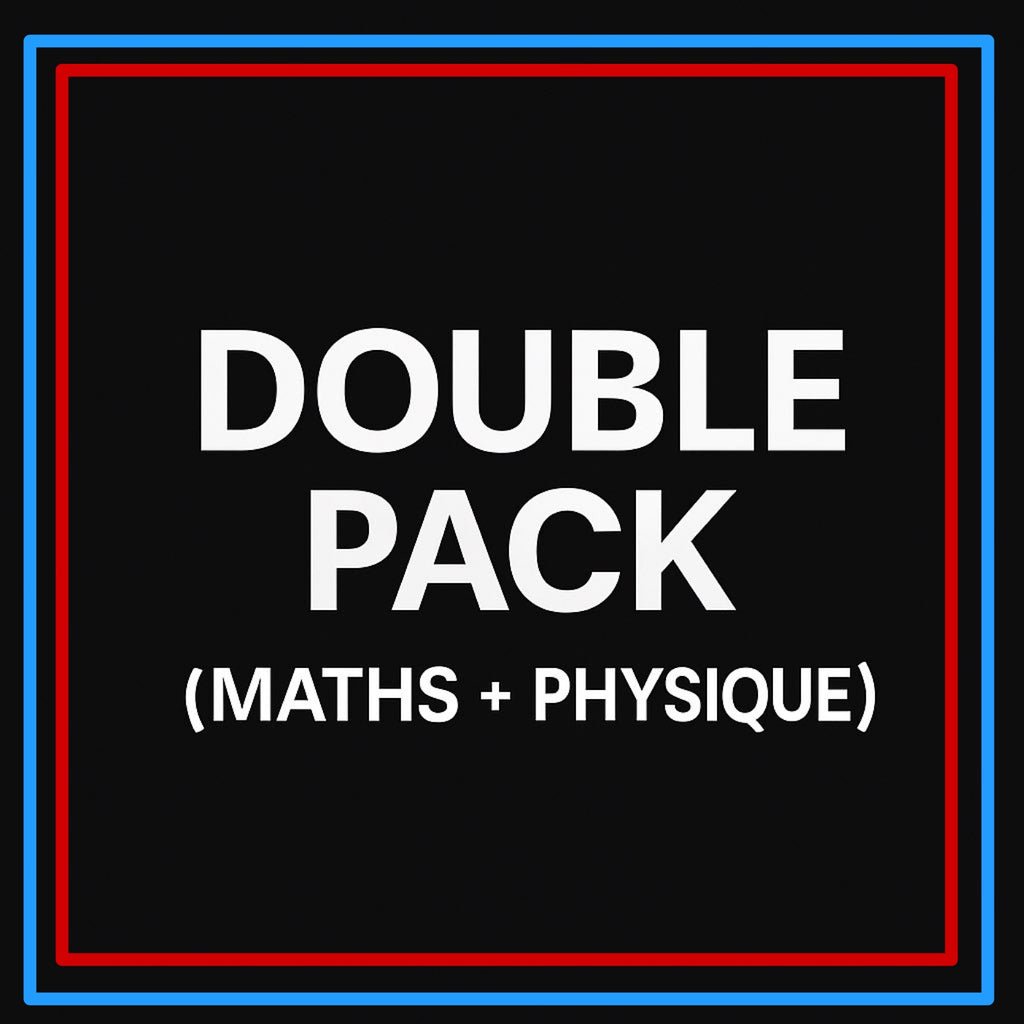 DOUBLE PACK REUSSITE ( PHYSIQUE-CHIMIE + MATHS )